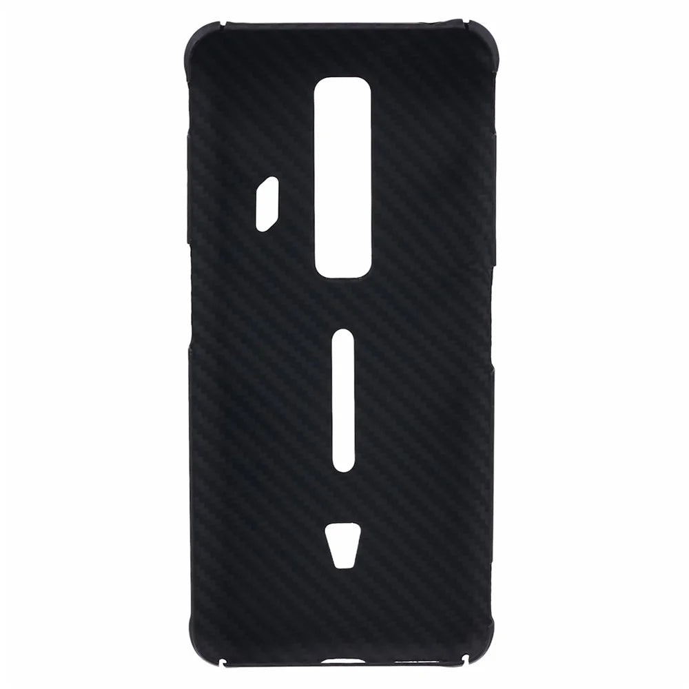 For ZTE nubia Red Magic 7 / 7S 5G Aramid Fiber Case 1500D Coarse Texture Ultra-Thin Touch Feel Phone Cover - Black - 2