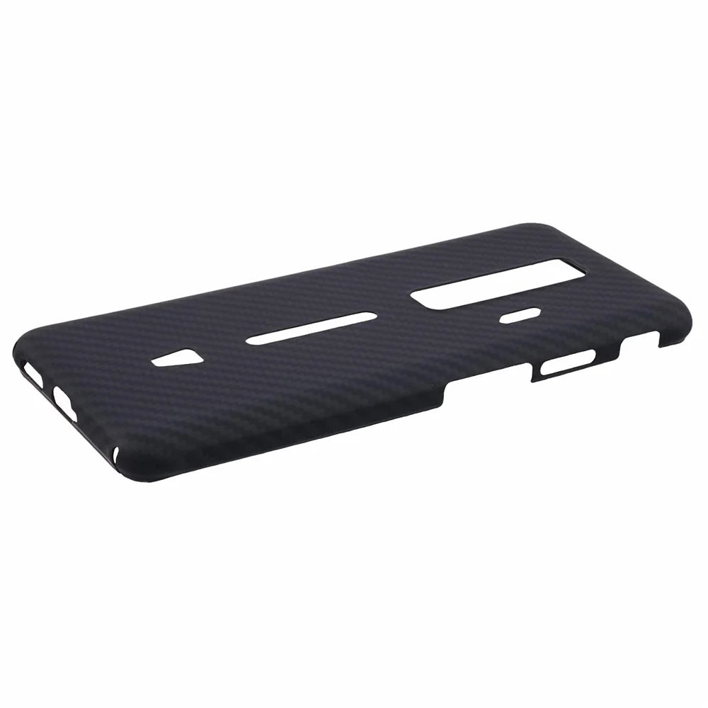 For ZTE nubia Red Magic 7 / 7S 5G Aramid Fiber Case 1500D Coarse Texture Ultra-Thin Touch Feel Phone Cover - Black - 4