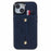 For iPhone 14 Plus Case Anti-drop PU Leather+TPU Back Cover with Hidden Card Slots - Blue - 1