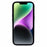 For iPhone 14 Plus Case Anti-drop PU Leather+TPU Back Cover with Hidden Card Slots - Blue - 2