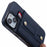 For iPhone 14 Plus Case Anti-drop PU Leather+TPU Back Cover with Hidden Card Slots - Blue - 7