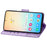 For Samsung Galaxy S24 Case Butterfly Pattern Leather Wallet Cover - Light Purple - 3