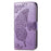 For Samsung Galaxy S24 Case Butterfly Pattern Leather Wallet Cover - Light Purple - 5