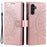 For Samsung Galaxy A55 5G Leather Wallet Case Phone Stand Cover - Rose Gold - 1