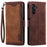 Vintage Splicing Leather Case for Samsung Galaxy A35 5G Full Protection Phone Cover - Brown - 1