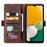 Vintage Splicing Leather Case for Samsung Galaxy A35 5G Full Protection Phone Cover - Brown - 2