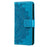 For Samsung Galaxy A35 5G Wallet Case Mandala Pattern Flower PU Leather Phone Cover - Blue - 5