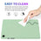 For Samsung Galaxy Tab A9+ Tablet Case Liquid Silicone Protective Cover - Green - 4