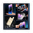 For iPhone 14 Pro Max Clear Phone Case Tempered Glass Full Protection Magnetic Adsorption Cover - Black - 6