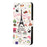 For Samsung Galaxy A55 5G Printed Protective Case Leather Phone Stand Cover - Iron Tower - 4