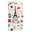For Samsung Galaxy A55 5G Printed Protective Case Leather Phone Stand Cover - Iron Tower - 5
