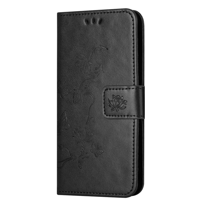 For Samsung Galaxy A55 5G Case Personalized Printing Butterfly Leather Phone Cover - Black - 4