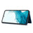 For Samsung Galaxy S24 Case Line Splicing Imprinted Leather Phone Cover - Blue - 3