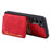 For Samsung Galaxy S24 Case RFID Blocking Leather Anti-Shock Kickstand Phone Cover - Red - 2