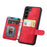 For Samsung Galaxy S24 Case RFID Blocking Leather Anti-Shock Kickstand Phone Cover - Red - 4