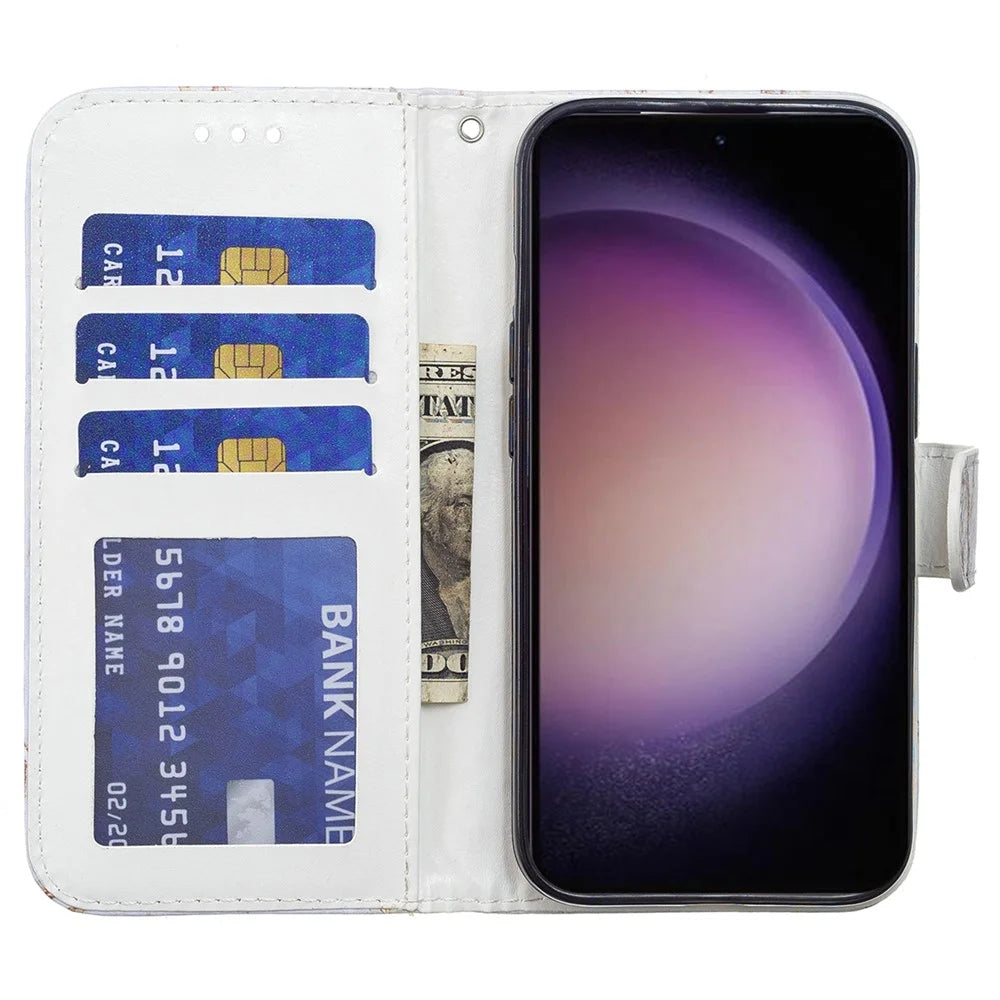 For Samsung Galaxy A35 5G Leather Wallet Cover Flip Magnetic Phone Case - Wind Chime - 2