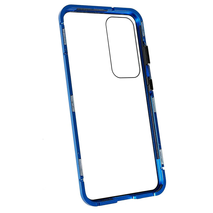 For Samsung Galaxy S25+ / S24+ Full Body Case Magnetic Tempered Glass Double-Sided Phone Case - Blue - 6