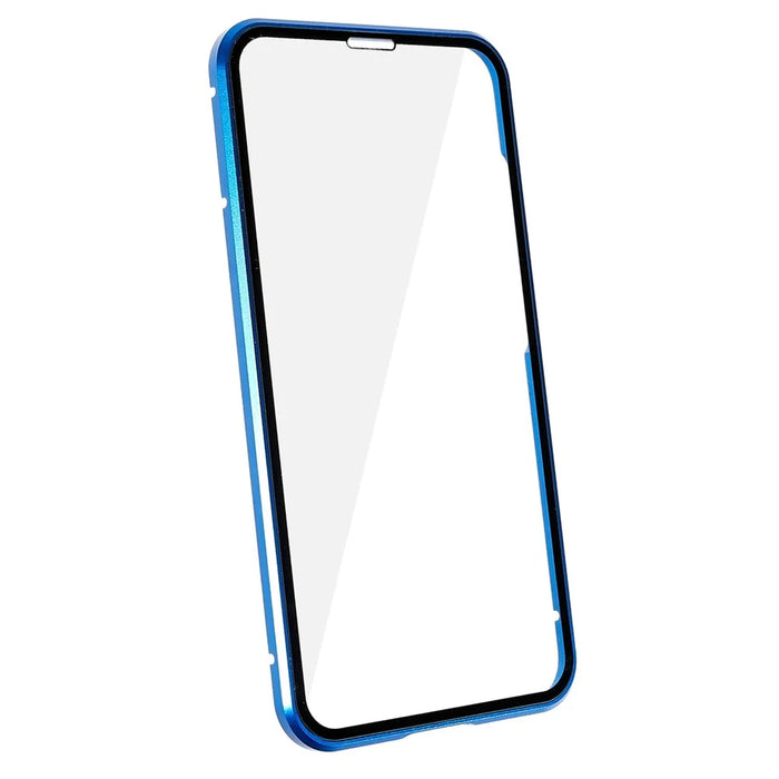 For Samsung Galaxy S25+ / S24+ Full Body Case Magnetic Tempered Glass Double-Sided Phone Case - Blue - 7