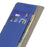 For Samsung Galaxy A55 5G Case PU Leather Wallet Stand Shell Anti-Scratch Cell Phone Cover - Blue - 5