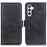 PU Leather Phone Case for Samsung Galaxy A55 5G Wallet Phone Stand Cover - Black - 1