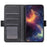 PU Leather Phone Case for Samsung Galaxy A55 5G Wallet Phone Stand Cover - Black - 2