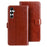 IDEWEI For Samsung Galaxy A55 5G Leather Case Stand Flip Cover Wallet - Brown - 1