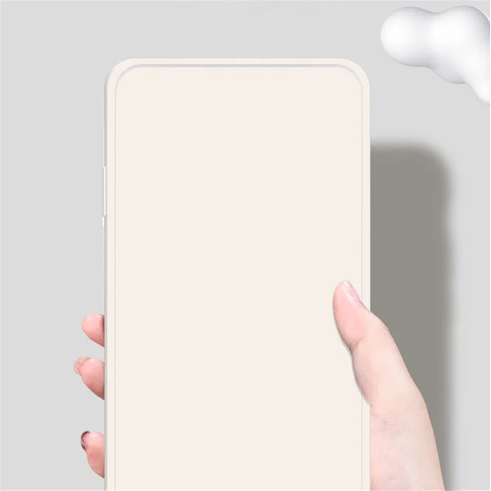 For Samsung Galaxy A55 5G Rubberized TPU Case Straight Edge Phone Cover - Beige - 3