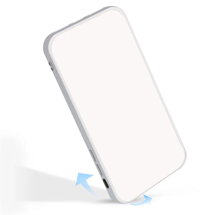 For Samsung Galaxy A55 5G Rubberized TPU Case Straight Edge Phone Cover - Beige - 4