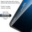 For Samsung Galaxy A55 5G Cell Phone Case Gradient Color TPU+PC+Tempered Glass Back Shell - Blue  /  Black - 4