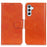 For Samsung Galaxy A55 5G Case Split Leather Cover Nappa Texture Cell Phone Phone Shell - Orange - 1