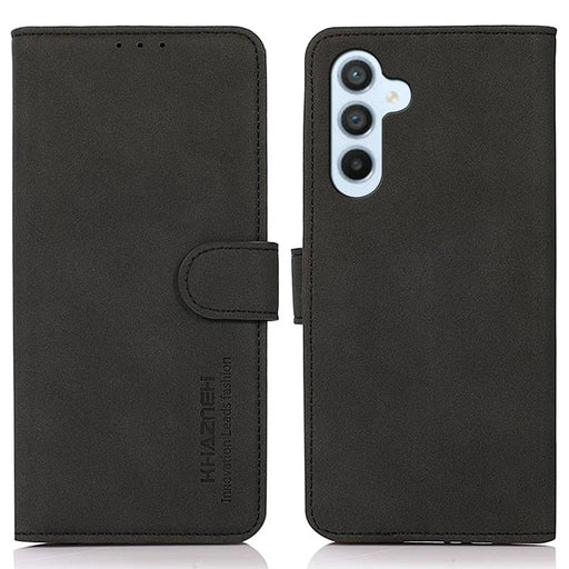 KHAZNEH For Samsung Galaxy A55 5G Suede Texture Protective Leather Cover - Black - 1