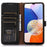 For Samsung Galaxy A25 5G (Global) (161.0 x 76.5 x 8.3mm) Genuine Cow Leather Phone Cover Lychee Texture Case - Black - 2
