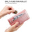 For Samsung Galaxy A35 5G Leather Case Calfskin Zipper Wallet - Pink - 5