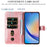 For Samsung Galaxy A35 5G Leather Case Calfskin Zipper Wallet - Pink - 7