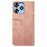 IDEWEI For ZTE Blade A73 Classic Calf Leather Case Phone Cover Wallet - Pink - 5