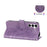 For Samsung Galaxy A35 5G Case Floral Pattern PU Leather Wallet Stand Phone Cover - Purple - 4