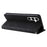 For Samsung Galaxy A35 5G Leather Wallet Cases Skin Touch Phone Cover Stand with Strap - Black - 4