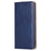 For OnePlus Nord CE3 5G Magnetic Phone Case Leather Solid Color Card Slot Cover - Blue - 7