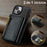 DG.MING M5 Series For iPhone 14 Magnetic Case RFID Blocking Detachable Leather+TPU+PC Wallet Cover - Black - 3