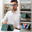 DG.MING M5 Series For iPhone 14 Plus Case Detachable Magnetic Leather Phone Protector with Card Slots - Green - 5