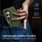 For Samsung Galaxy S24 Phone Cover TPU+PC Dual-Layer Ring Kickstand Anti-Drop Case  - Blackish Green - 5