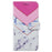 For Samsung Galaxy A55 5G Cell Phone Case PU Leather Pattern Print Wallet Cover - Smoke Marble - 5