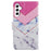 For Samsung Galaxy A55 5G Cell Phone Case PU Leather Pattern Print Wallet Cover - Smoke Marble - 6