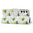 For Samsung Galaxy A35 5G Leather Case Pattern Printing Phone Cover with Card Slots - Pineapple - 3
