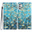 For Samsung Galaxy A35 5G Wallet Leather Case with Multiple Card Slots and Stand - Apricot Blossom - 1