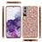 For Samsung Galaxy S24 Case Electroplating TPU Frame + PC Back Smartphone Cover - Rose Gold - 5