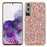 For Samsung Galaxy S24 Case Electroplating TPU Frame + PC Back Smartphone Cover - Rose Gold - 1