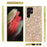 For Samsung Galaxy S24 Ultra Cell Phone Case Electroplating TPU Frame + PC Back Protective Shell - Gold - 6