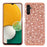 For Samsung Galaxy A15 5G Case Glitter Electroplated TPU Frame PC Back Cover - Rose Gold - 1