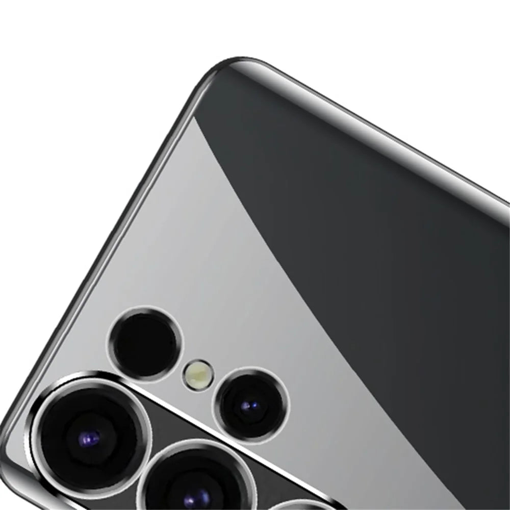 SULADA Nature Series for Samsung Galaxy S24 Ultra TPU Case Electroplated Matte Phone Cover - Black - 5